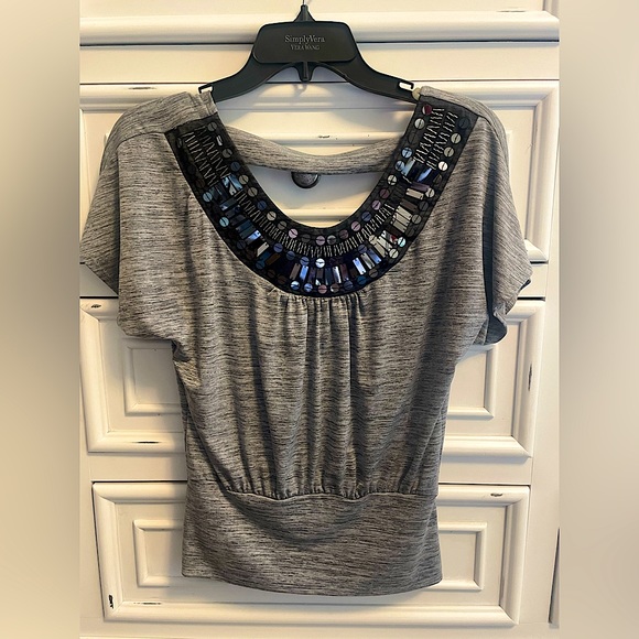 Tops - **Buy 4 Get 1 Free. $5 items only! Black and Gray Blouse. Worn Once.